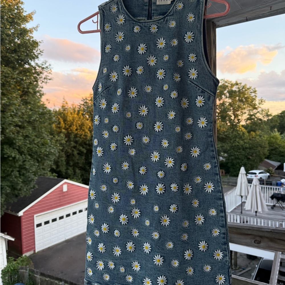 Alice + Olivia Blue Floral Mini Dress - Picture 3 of 5